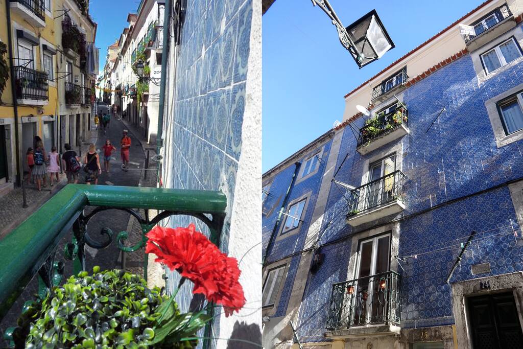 Lovely typical street in Bairro Alto