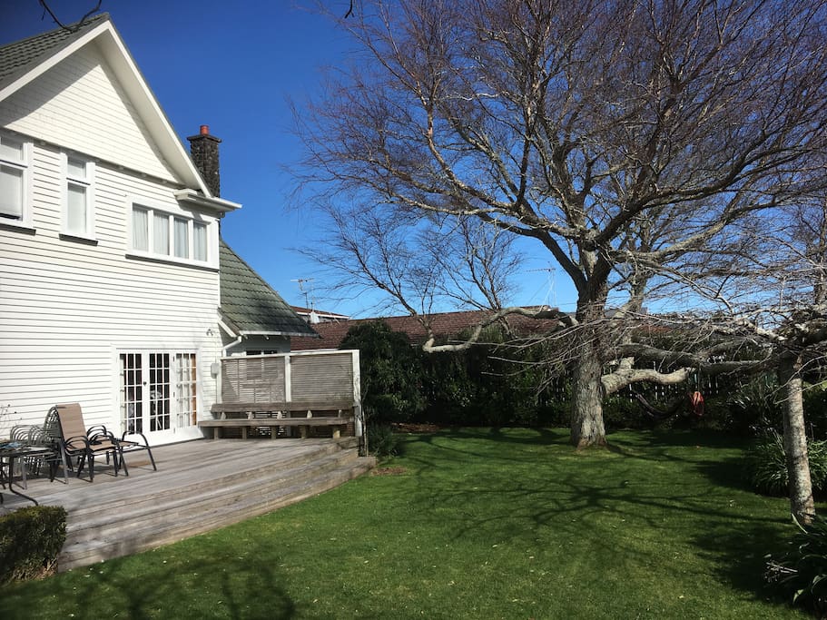 Deck and Front Lawn