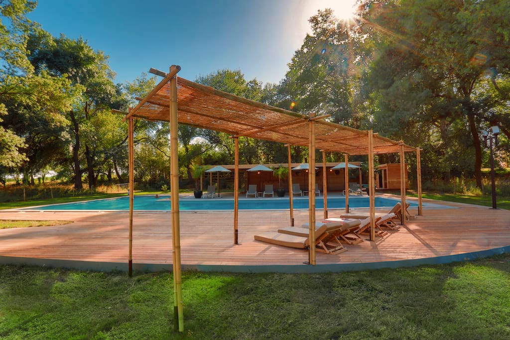 Vue piscine