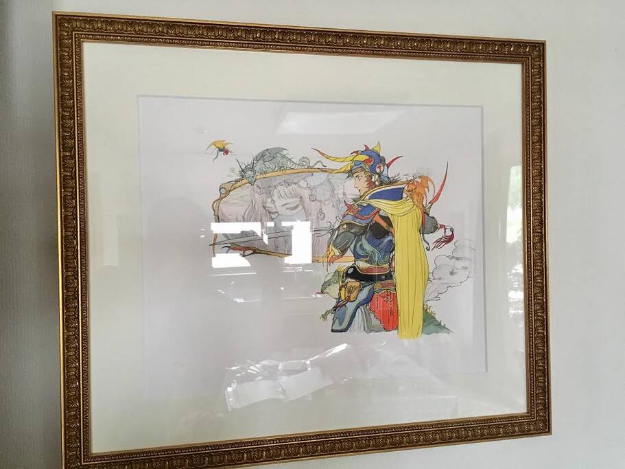 Displayed 7 paints of Final fantasy, JoJo Bizzare Adventure and Steal ball Runs.