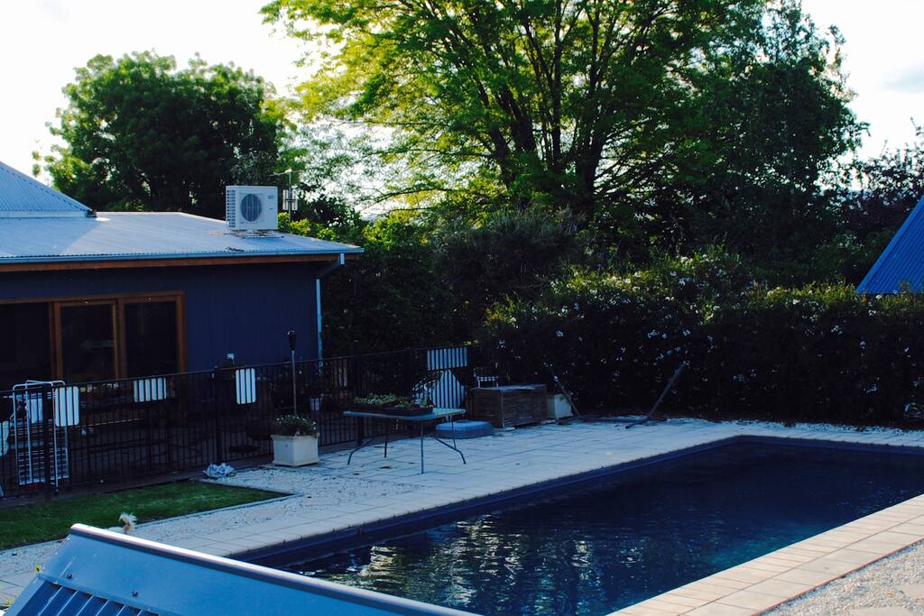 Poolside.
