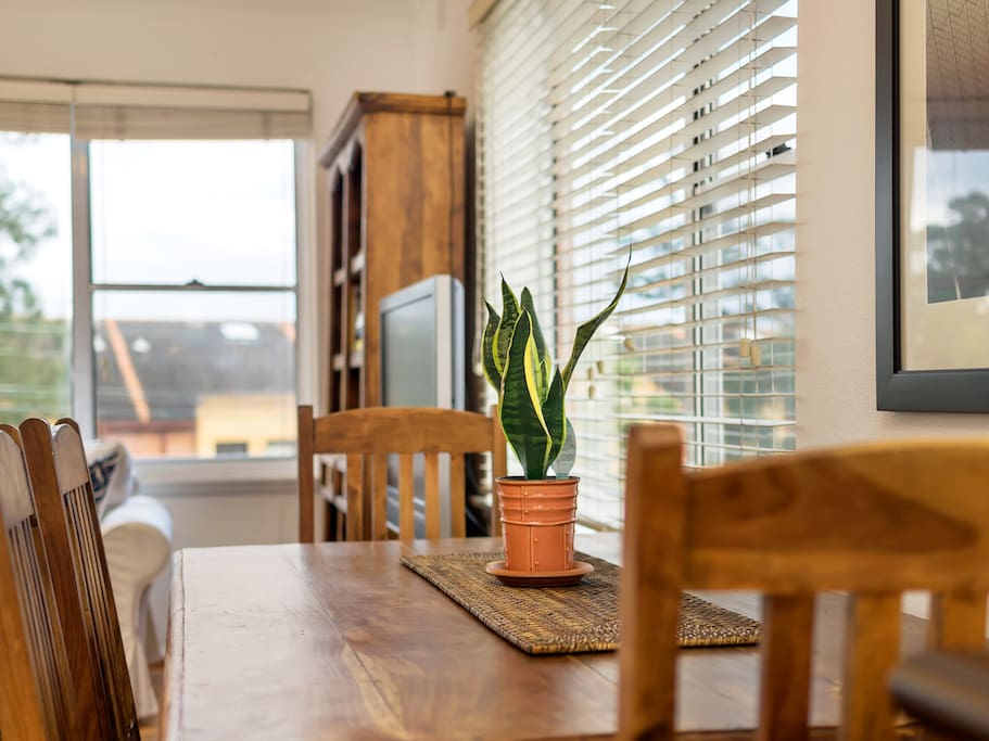 Sunny dining space