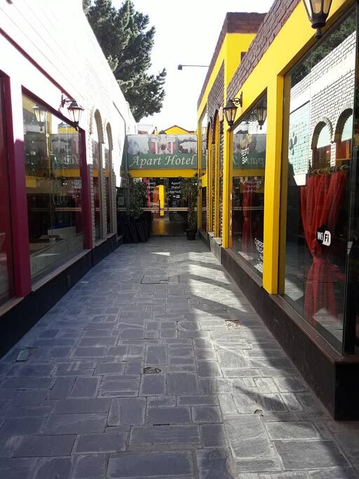 en pleno centro de la ciudad