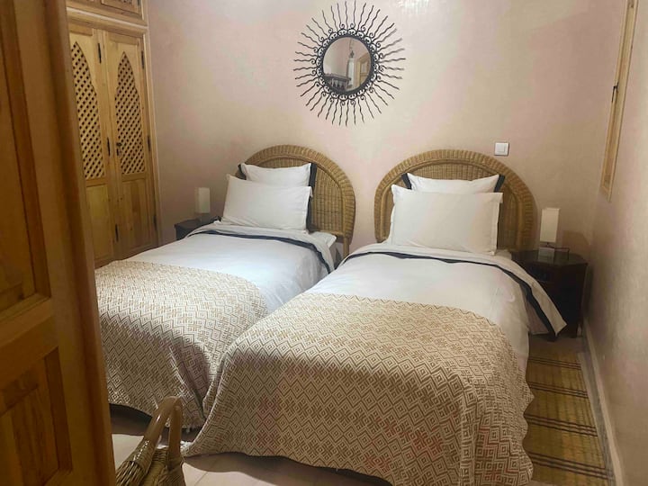 Chambre lits jumeaux premier étage