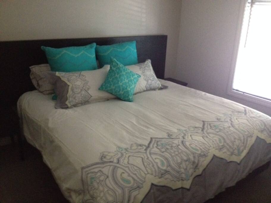 Choose between a comfy spacious super king bed or two king singles