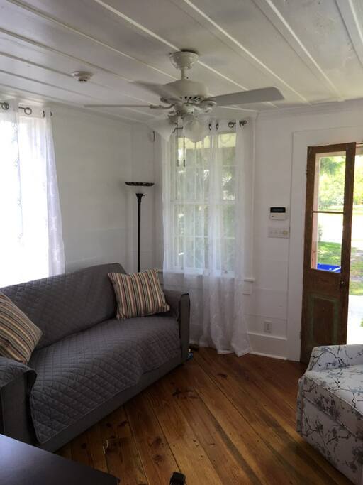 Sleeper sofa sleeps atleast 2 adults. Beautiful natural light