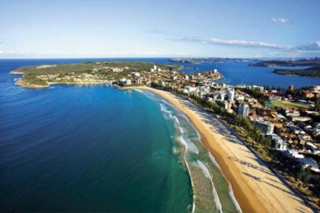 World famous Manly Beach - 5 min bike ride down the road