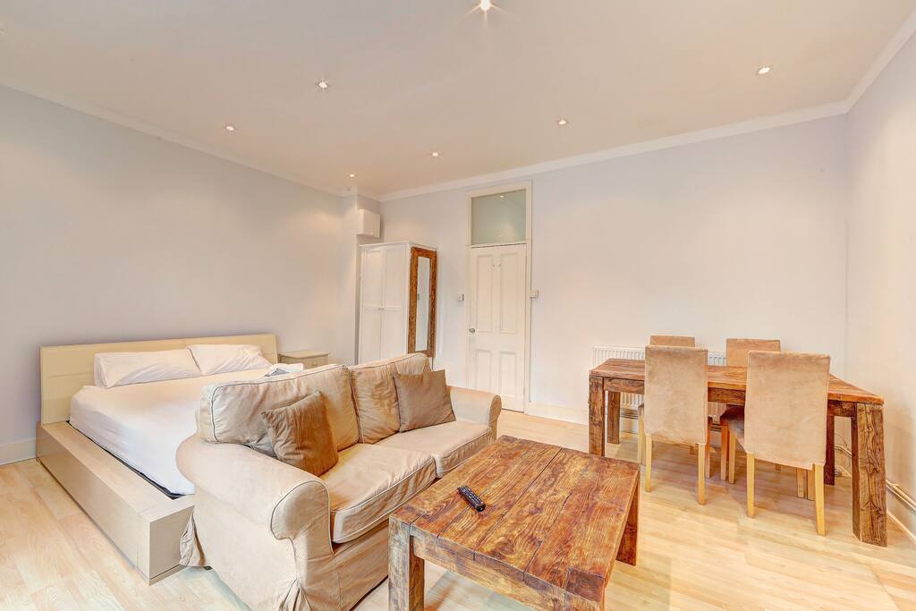 Bedroom and living area