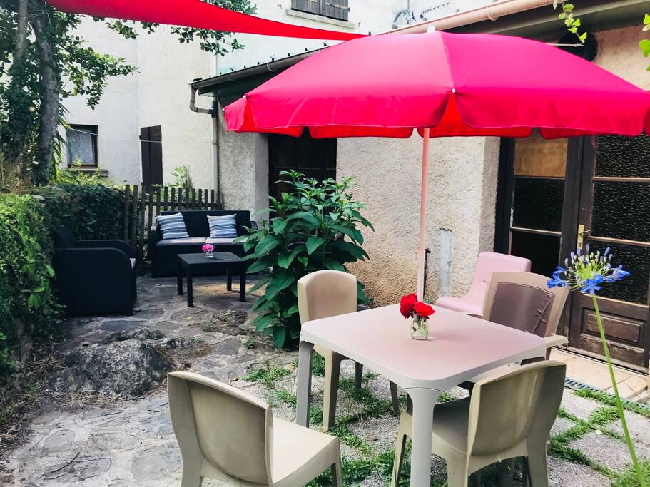 La terrasse du gite de 3 personnes