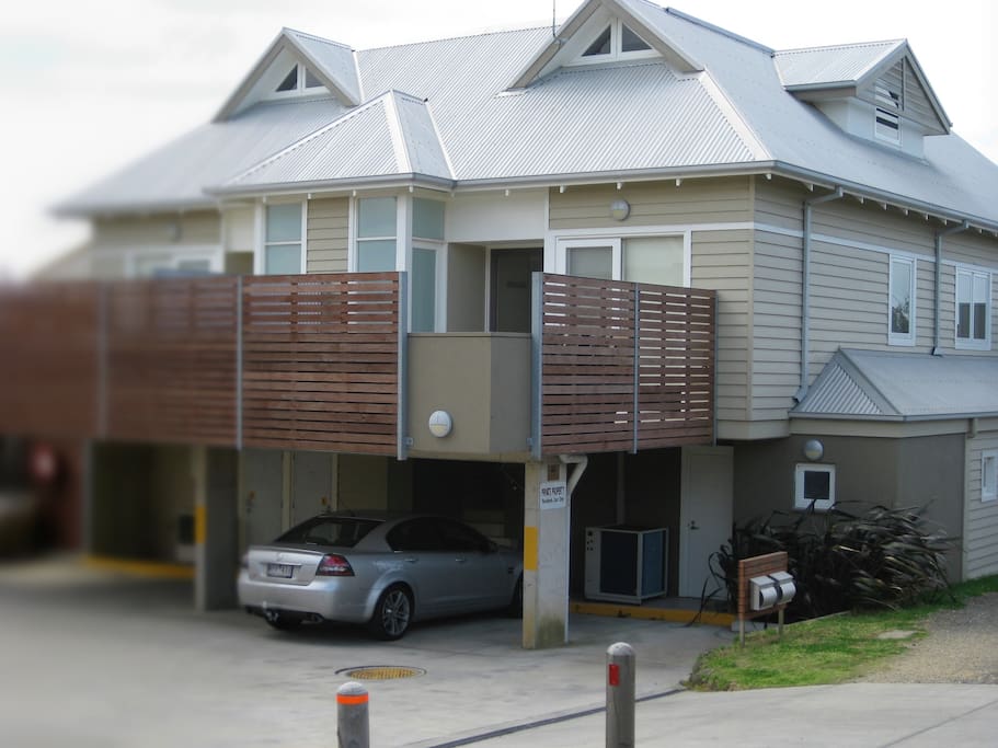 Rear of apartment