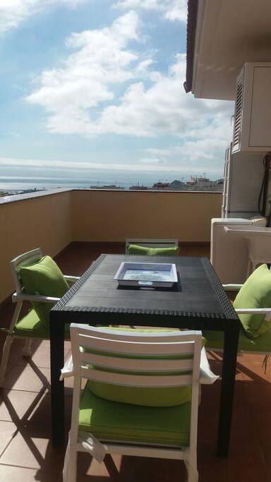 La terraza tiene vistas espectaculares