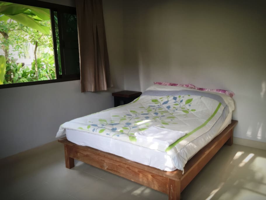 Queen sized bed