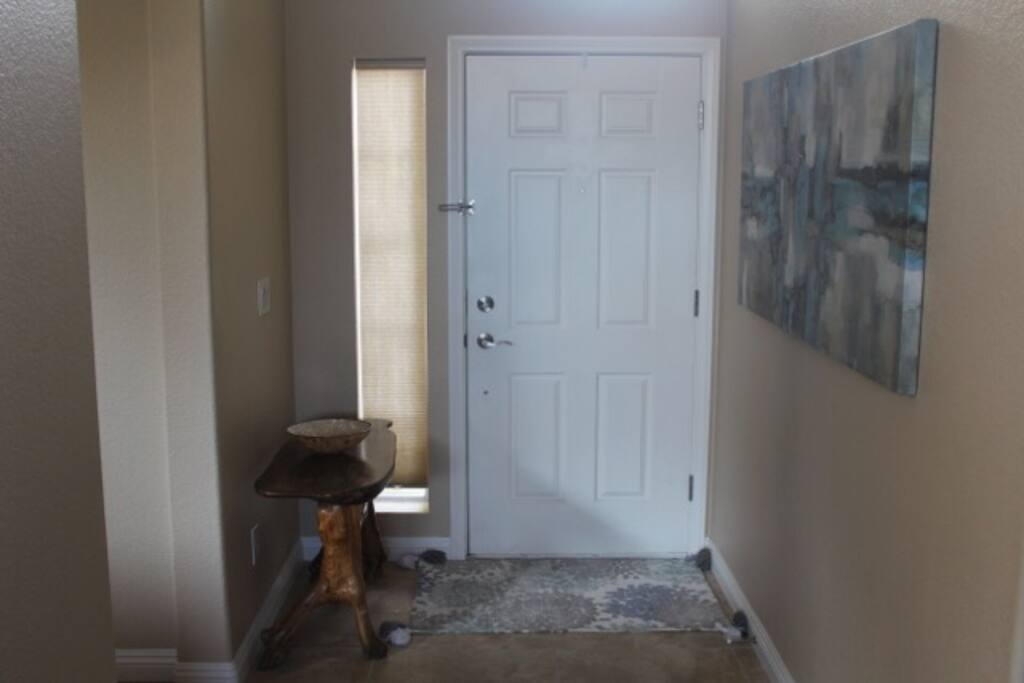 The front entryway.