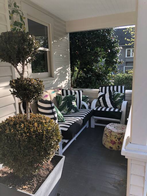 Front porch overlooking the front yard.