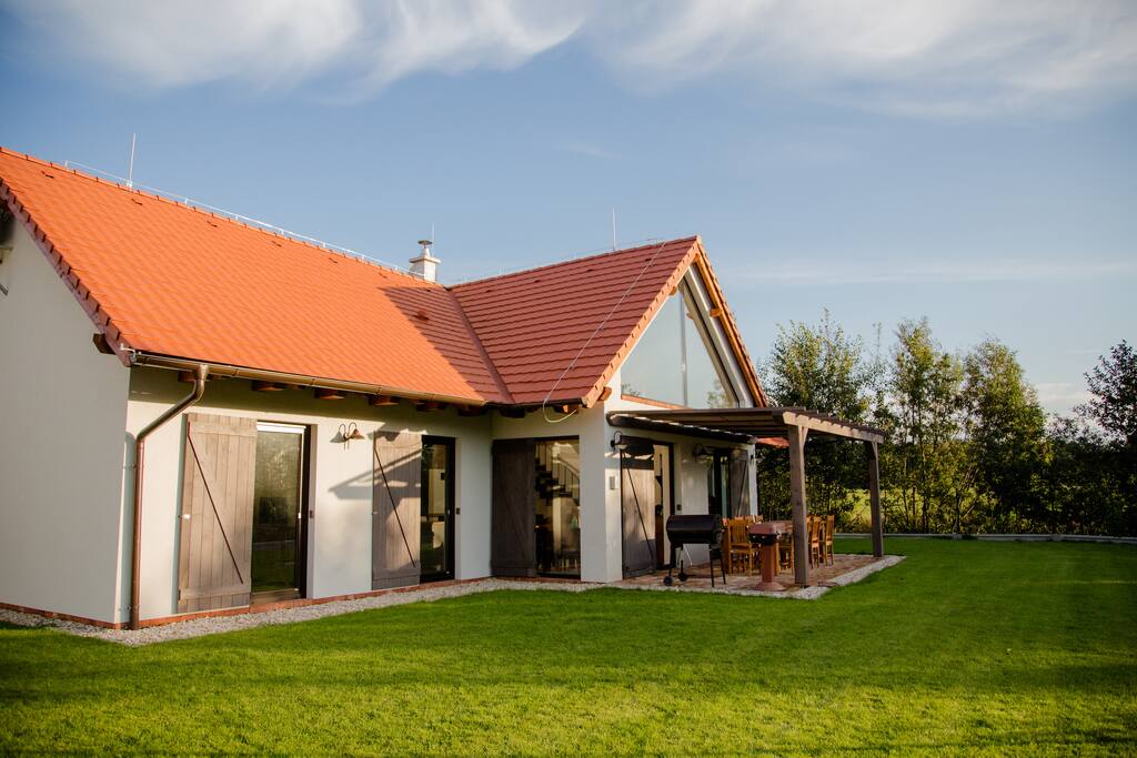 garden and terrace view