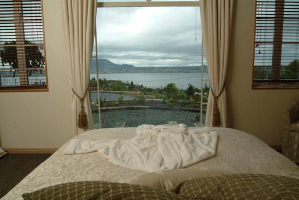 Lake view from the bed.