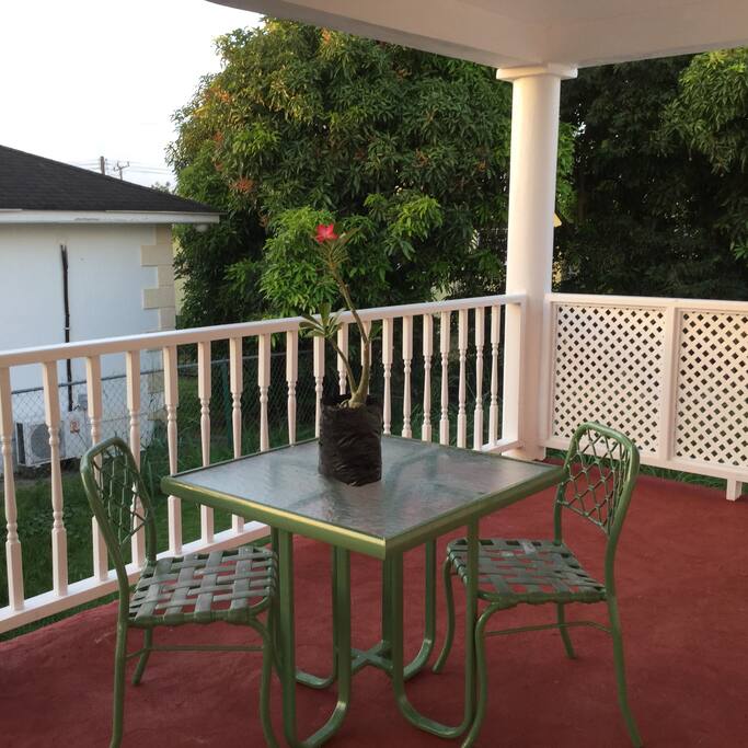 Side patio.