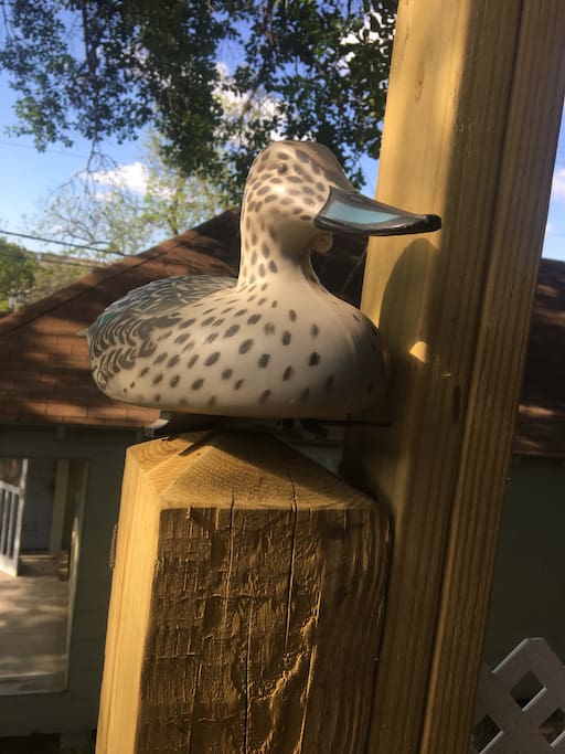 The Duck is always there to greet you.