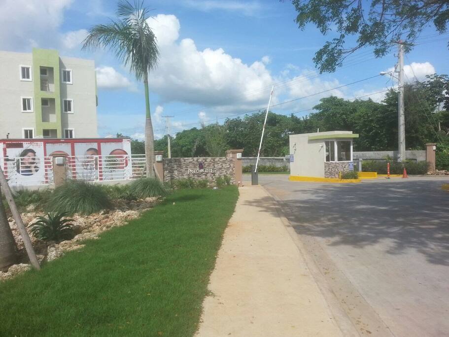 Entrance - (Security Booth View)
