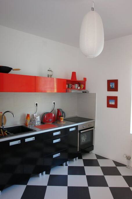 Common kitchen.