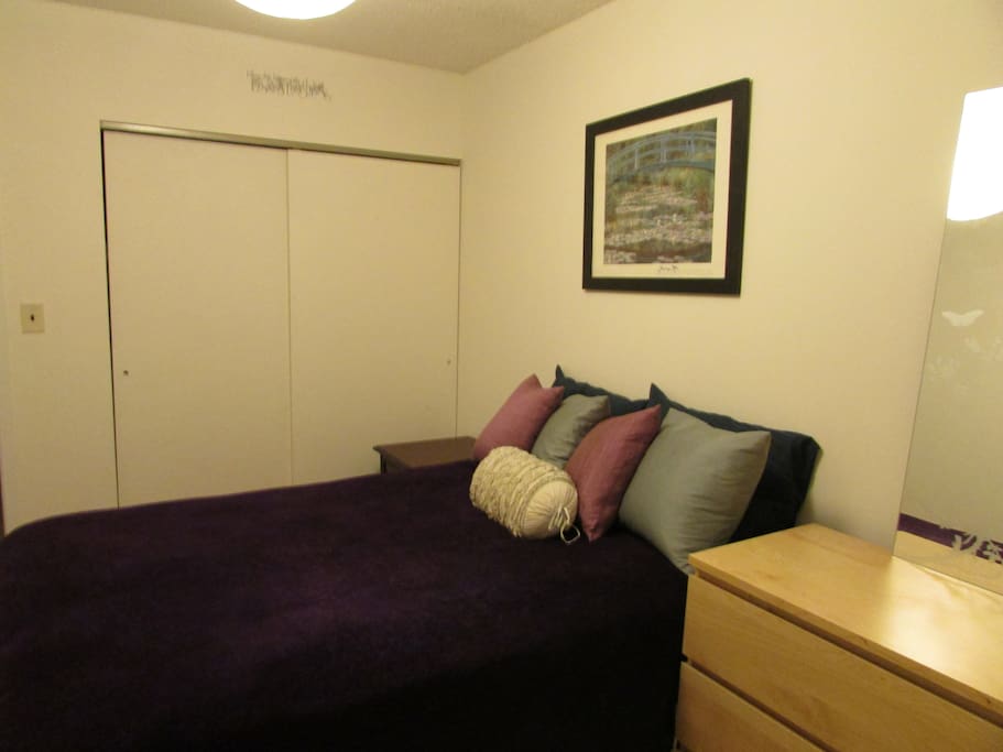 Your Bedroom features a large closet.