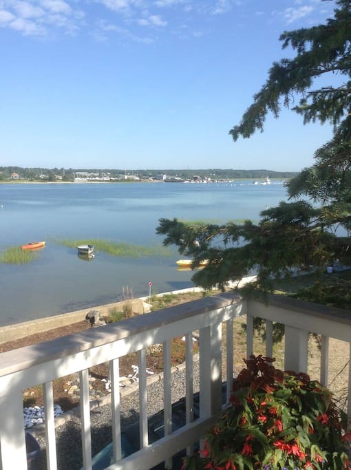 View from front entrance looking toward river/harbor.