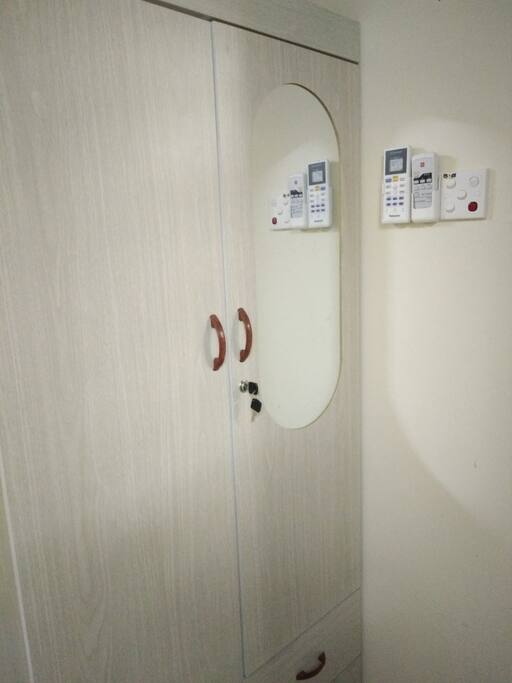 Wardrobe with mirror
