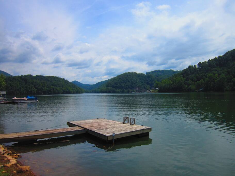 private boat dock large enough for two family vessels