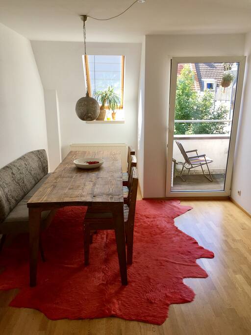 dining/living area, balcony