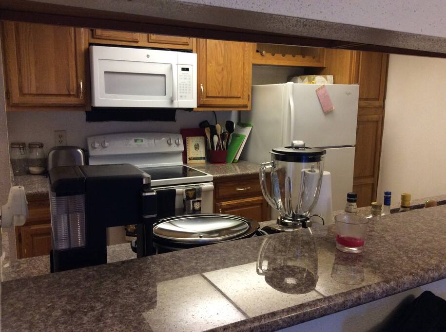 Kitchen View from Bar/Living Room