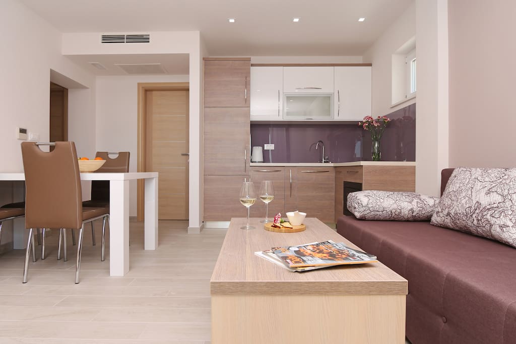 living and dining area