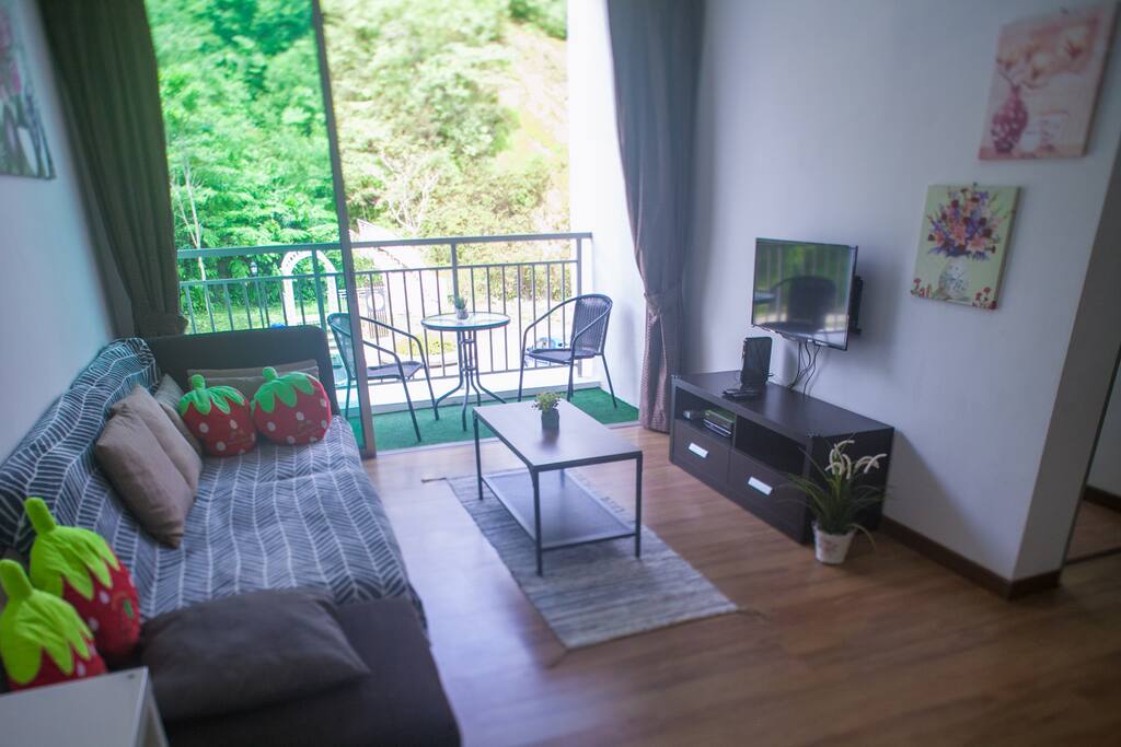 Comfy living room for your holidays