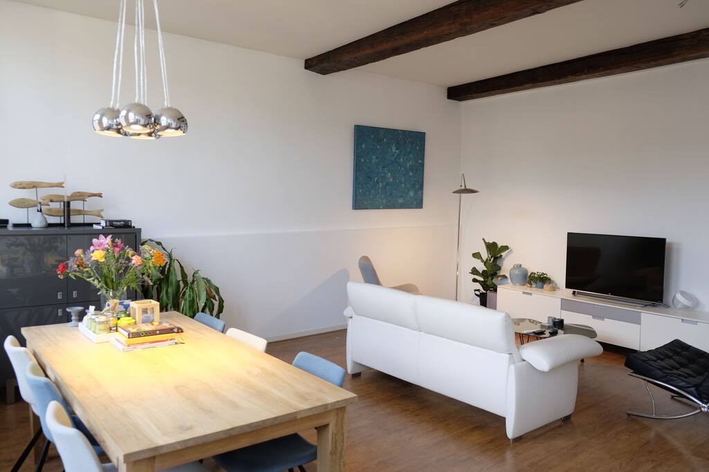 Living room, dining & seating area