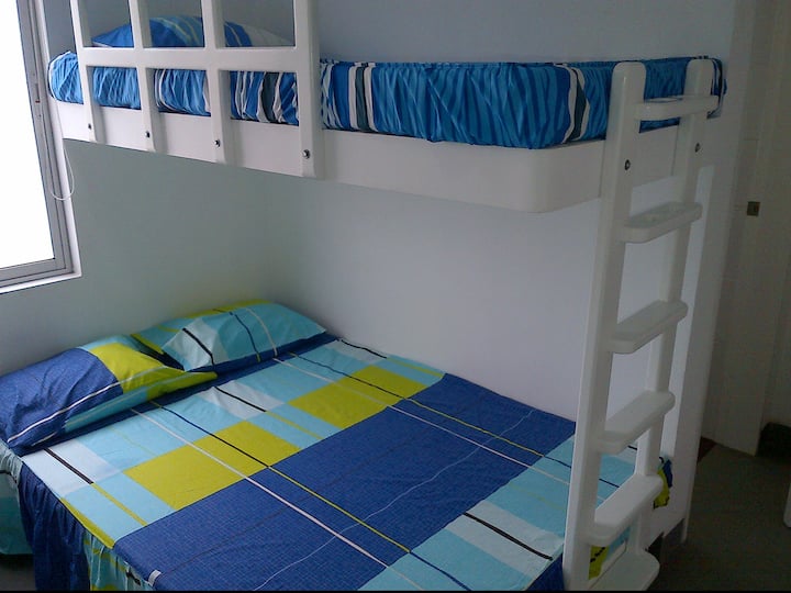 2nd Room. Four comfortable beds & bathroom included