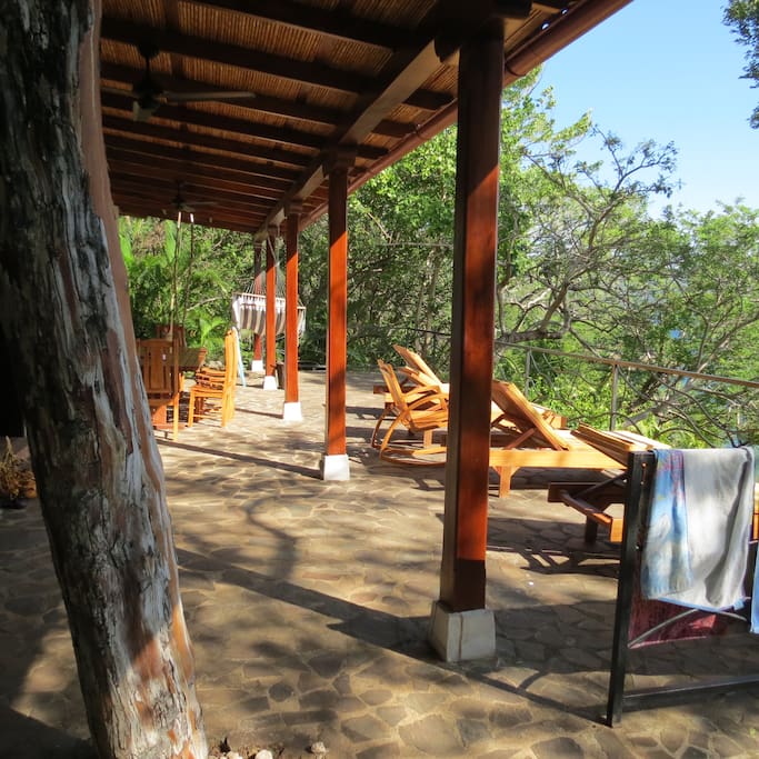 Terrace. Perfect to watch the wildlife.