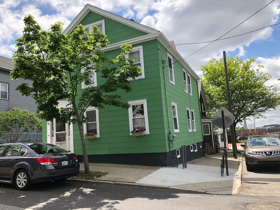 House with Parking space, left of door