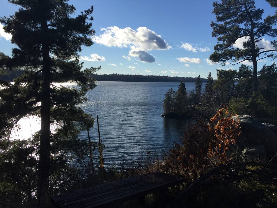 Daytime view from the deck
