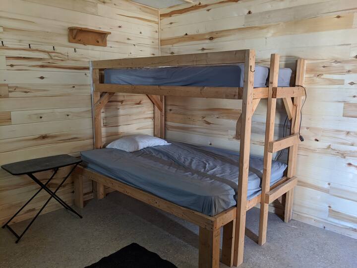 Bedroom #4 in Cabin--can sleep up to 3 with Queen on Bottom & Single on Top
