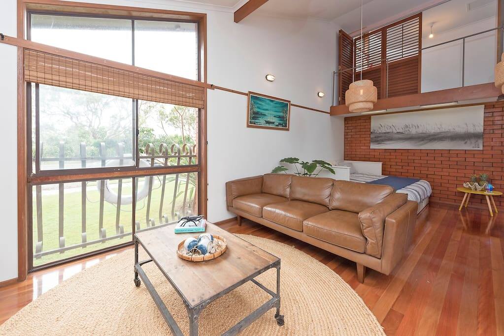 Spacious Lounge room and loft space.