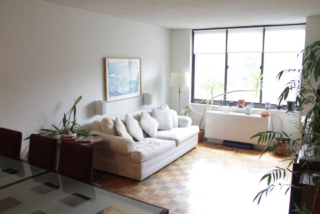 * Great sunlight throughout * Multiple yoga/exercise mats and blocks * 40 inch flat screen LCD HDTV * Controllable Heating / Air Conditioning * High-speed WiFi internet