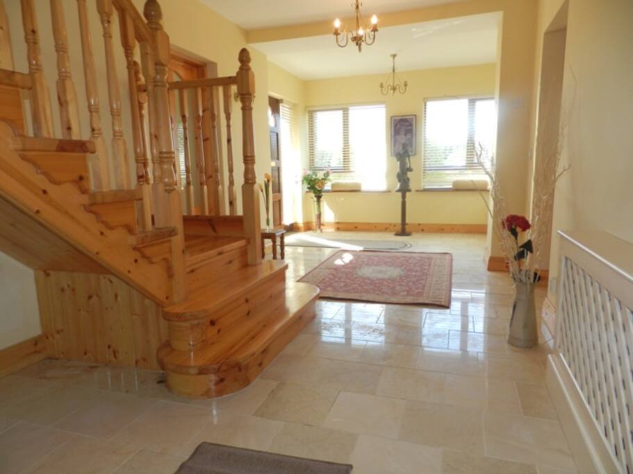 Entrance through front door