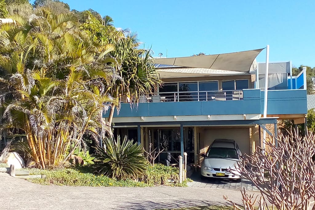 Boomers Beach House overlooking the sand and surf at Boomerang Beach