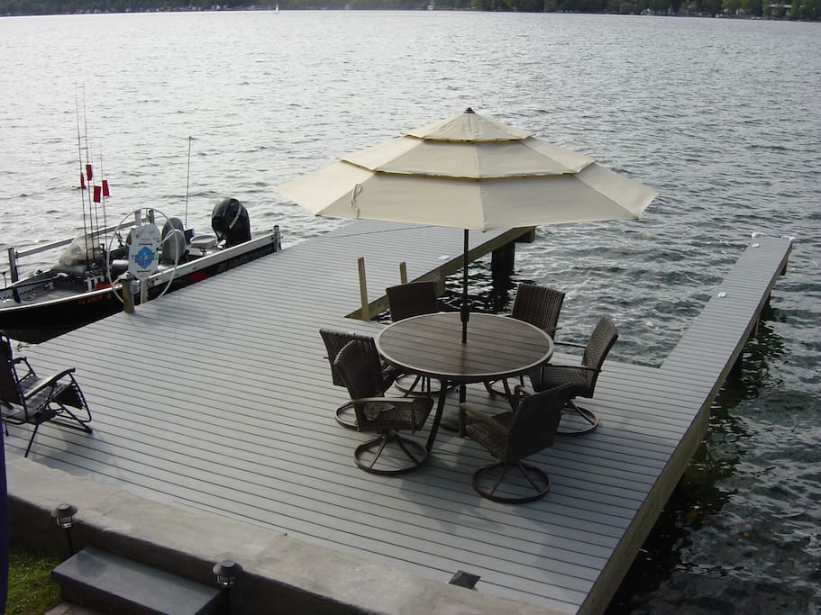 500 sq ft composite dock area