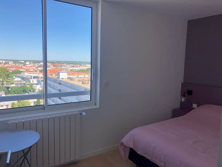 Vue de la chambre 2, en couchage 140