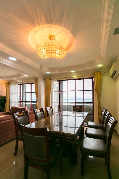 Formal dining table