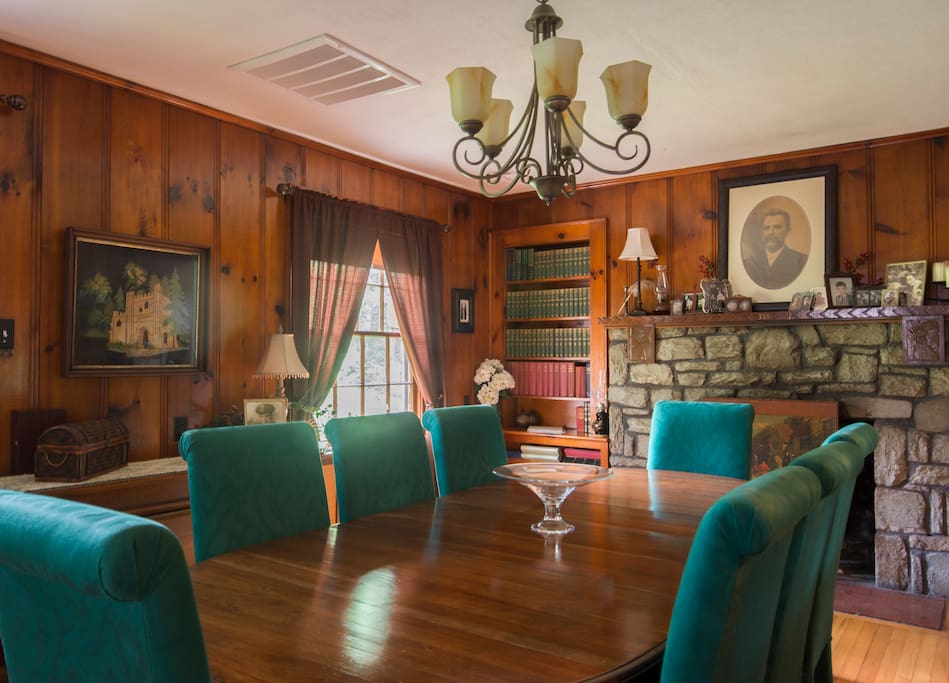 Pictured above the mantel is Wilfred D. "W.D." Turner, 9th Lt. Governor of North Carolina and great grandfather to your host. https://en.wikipedia.org/wiki/Wilfred_D._Turner