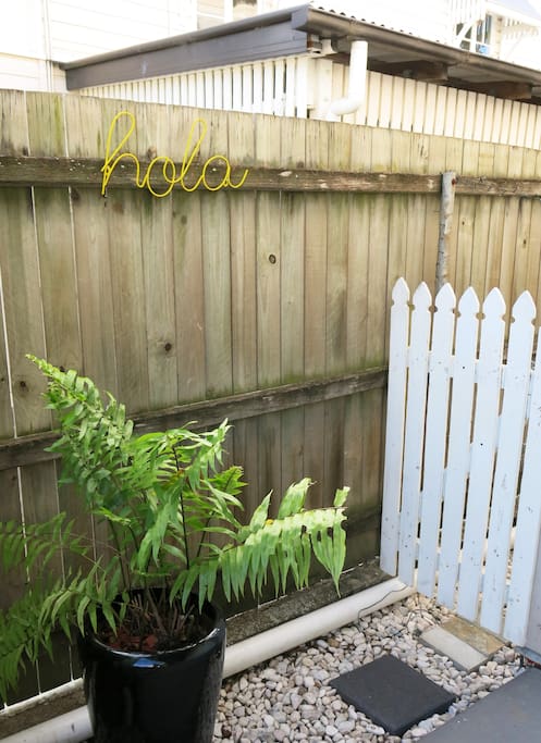 The private guest entrance.