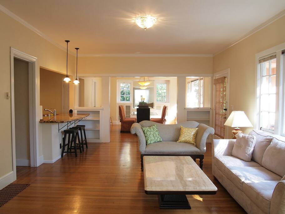 Sprawling hardwood floors