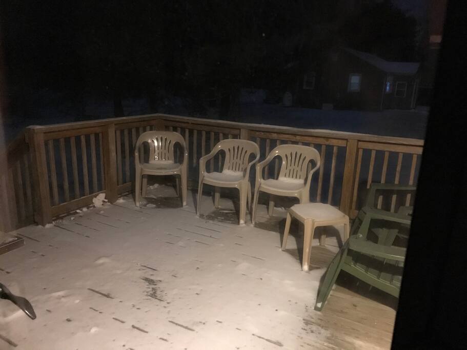 Outside deck with Propane grill free to use.