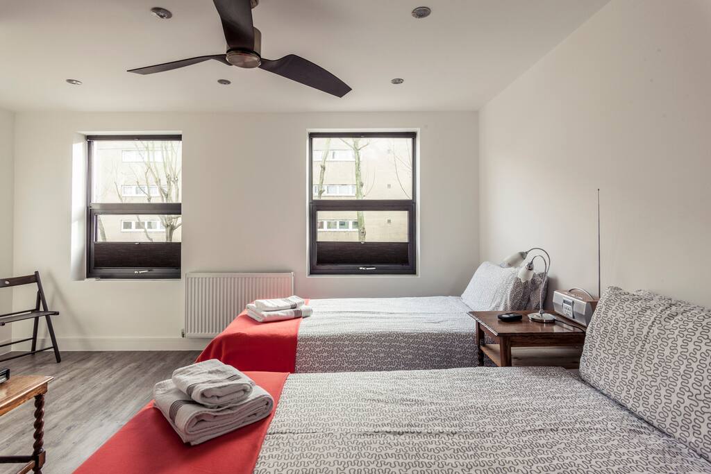 Twin bed can become Super King with Overlay mattress
